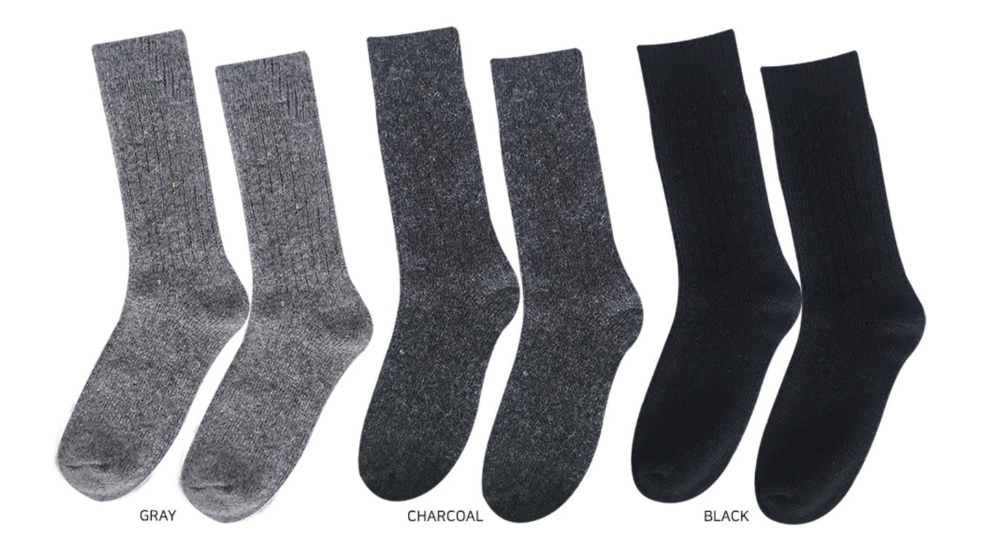 Pile-Lined Lounge Crew Socks by Alice and Me