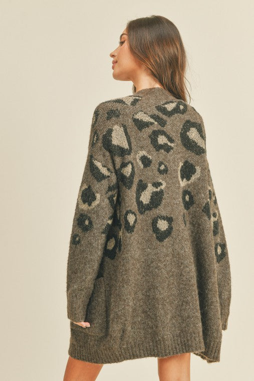 Soft Knit Button Front Longline Cardigan