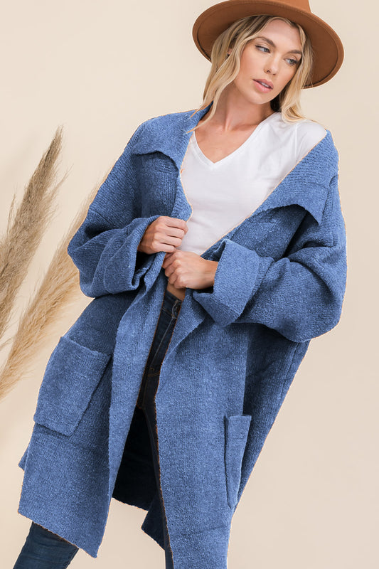 Oversized Shawl Collar Cardigan
