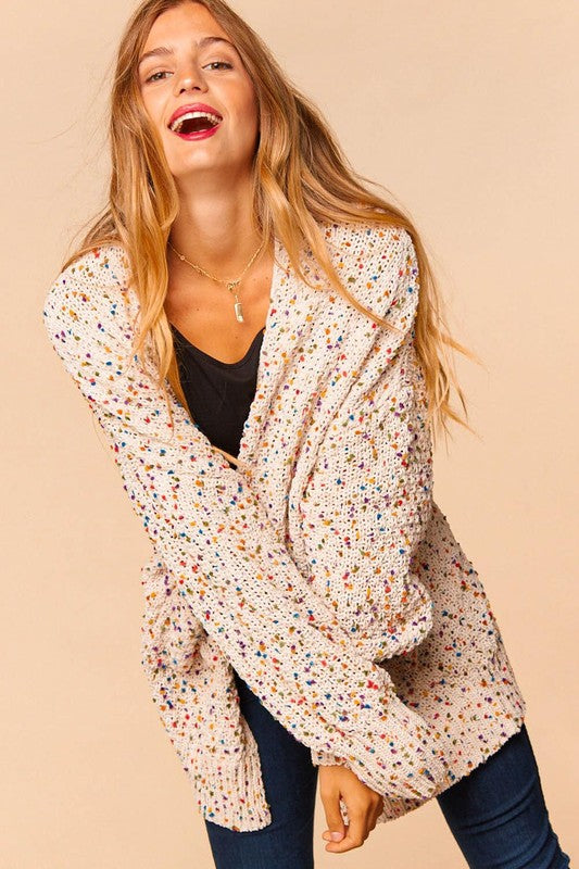 Confetti Knit Sweater Cardigan