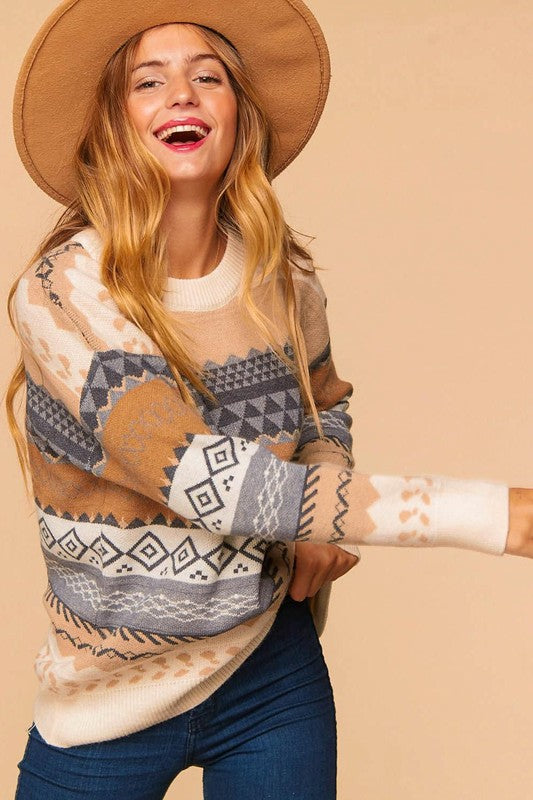 Cozy Knit Oversized Pullover Knit Sweater