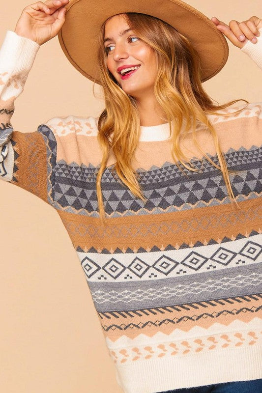 Cozy Knit Oversized Pullover Knit Sweater