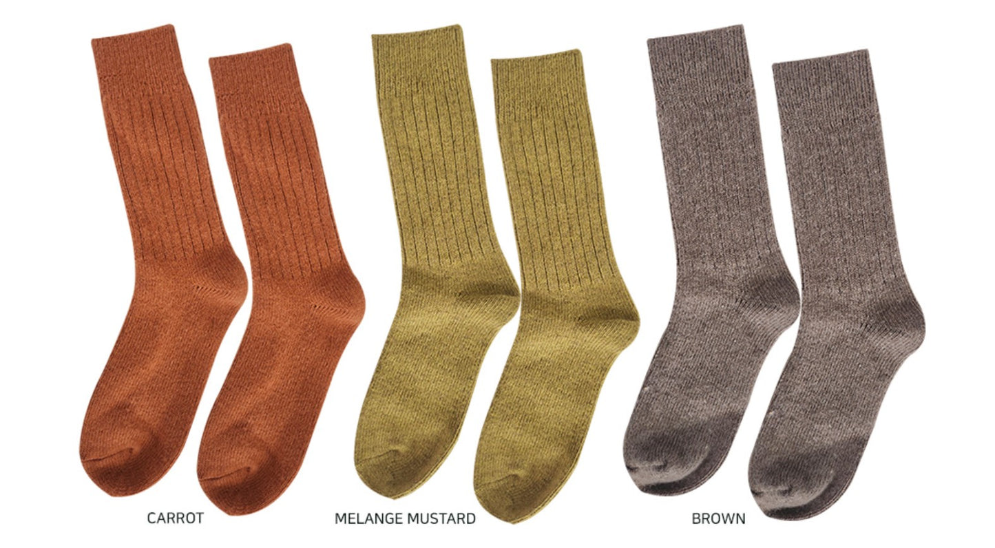 Pile-Lined Lounge Crew Socks by Alice and Me